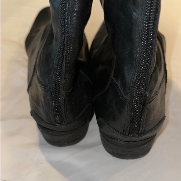 Sam Edelman 9.5 Wide Calf Black Heeled Boots with Classic Western Style - Picture 10 of 13